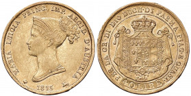 Parma - Maria Luigia (1815-1847) - 40 Lire 1815 - Gig. 1 Au (12,87 g) NC
 
BB-SPL