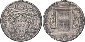 Stato Pontificio - Clemente X (1670-1676) - Piastra 1675 Giubileo - Mir 1950/2 Muntoni 16 Ag (31,45 g) - Appiccagnolo rimoso
 
Buon BB+