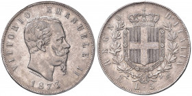 Vittorio Emanuele II (1861-1878) - 5 Lire 1873 Milano - Gig. 46 Ag (24,99 g)
 
BB-SPL