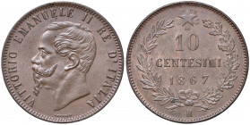 Vittorio Emanuele II (1861-1878) - 10 Centesimi 1867 Birmingham - Gig. 98 Cu
 
FDC