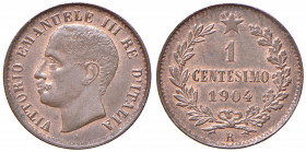 Vittorio Emanuele III (1900-1946) - Centesimo 1904 Valore - Gig. 309 Cu (1,00 g)

FDC