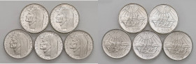 Repubblica Italiana (dal 1946) - 500 Lire 1965 "Dante Alighieri" - Insieme di cinque monete
 
FDC