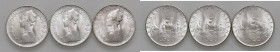 Repubblica Italiana (dal 1946) - 500 Lire 1967 "Caravelle" - Insieme di tre monete
 
FDC