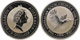 Australia - Elisabetta II - 2 Dollari 1996 "kookaburra" - KM# 290 Ag (2 oz) - In capsula originale
 In capsula originale
FS