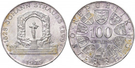 Austria - Repubblica (1946-2001) - 100 Schilling 1975 "Johann Strauss" - KM# 2923 Ag
 
FDC