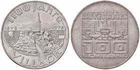 Austria - Repubblica (1946-2001) - 100 Schilling 1978 "Fondazione Villach" - KM# 2940 Ag
 
FDC