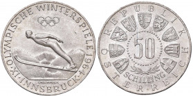 Austria - Repubblica (1946-2001) - 50 Schilling 1964 "Olimpiade invernale Innsbruck" - KM# 2896 Ag
 
qFDC
