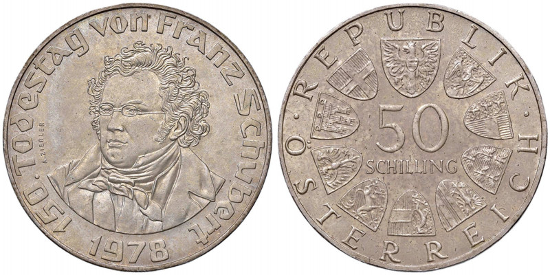 Austria - Repubblica (1946-2001) - 50 Schilling 1978 "Franz Schubert" - KM# 2937...