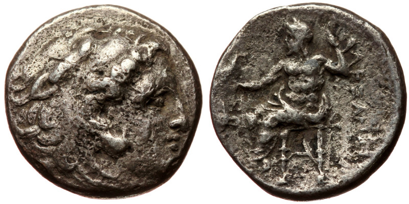 Macedonian Kindgdom, Alexander III (336-323 BC) or diadochoi, AR drachm (Silver,...