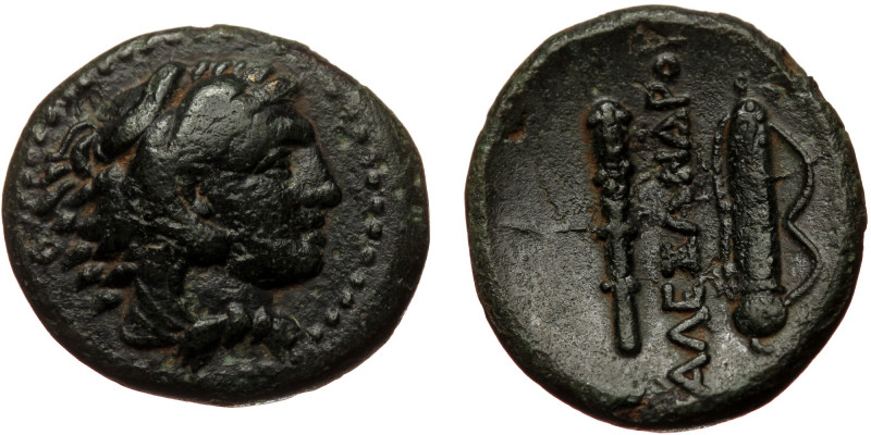 Macedonian Kindgdom, Alexander III (336-323 BC), uncertain macedonian mint, AE (...