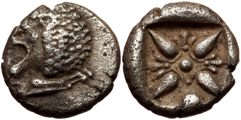Ionia, Miletos, AR Diobol (silver, 1,00 g, 9 mm), late 6th-early 5th cent. BC Ob...