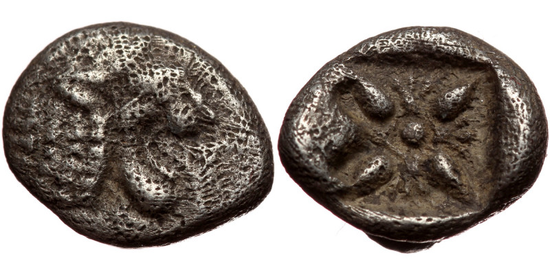 Ionia, Miletos AR Diobol (Silver, 1.00g, 10mm) Late 6th-early 5th century BC
Ob...