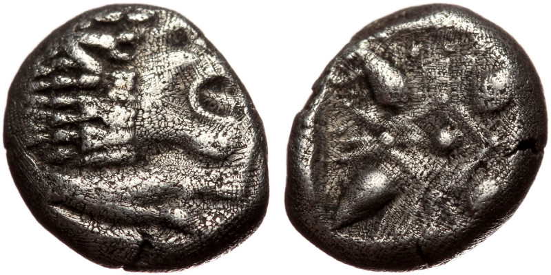 Ionia, Miletos AR Diobol (Silver, 1.11g, 9mm) Late 6th-early 5th century BC
Obv...