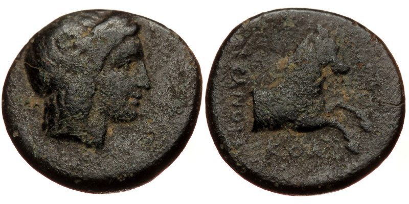 Ionia, Kolophon (ca 360-330 BC) AE (Bronze, 1.96g, 14mm) Uncertain magistrate. ...