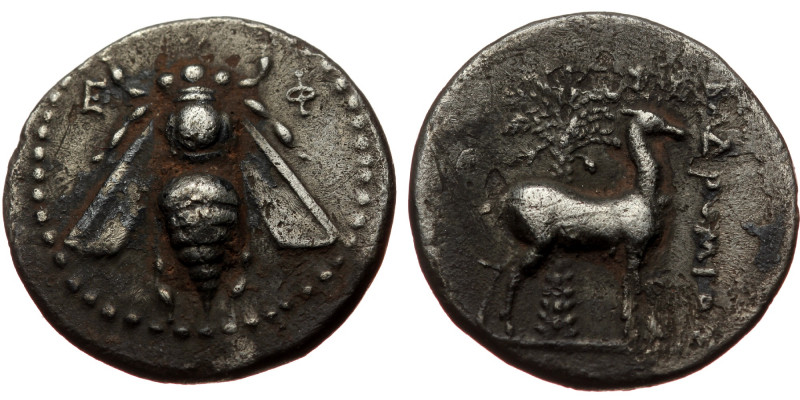 Ionia, Ephesos, AR drachm (Silver, 18,2 mm, 3,95 g), ca. 202-150 BC, struck unde...
