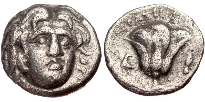 Islands off Caria Rhodes. Ca. 275-250 BC. AR drachm (Silver, 3.11g,14mm) Erasicl...