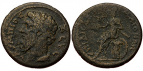 Lydia, Maeonia, AE 24 (bronze, 8,00 g, 24 mm) Antoninus Pius ((138-161), Diodoros (archon), issue c. 147-161 Obv: ΖƐVϹ οΛVΜΠΙοϹ; diademed head of Zeus...