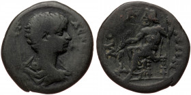 Phrygia, Amorium, Geta as Caesar (198-209), AE assarion (Bronze, 27,8 mm, 8,91 g). Obv: [CЄΠ Γ]ЄT - AC K[AICAP], bare-headed and draped bust of Geta t...