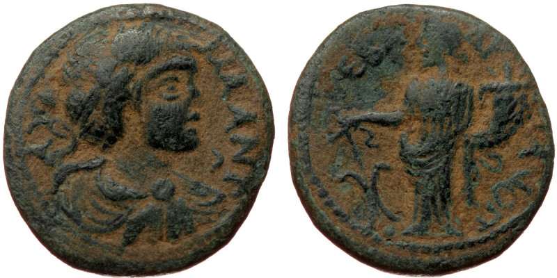 Phrygia. Hadrianopolis-Sebaste AE (Bronze, 6.14g, 22mm) Caracalla (198-217). 
O...