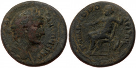 Pisidia, Palaeopolis, AE 27 (bronze, 11 g, 27 mm) Antoninus Pius ((138-161), (soon after 147) Obv: ΑVΤ ΚΑΙ ΑΔΡ ΑΝΤΩΝƐΙΝΟϹ; laureate head of Antoninus ...