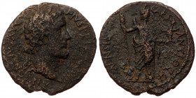 Pisidia, Antioch AE 28 (bronze, 7,46 g, 28 mm) Antoninus Pius (138-161) Obv: ANTONINVS AVG PIVS PP TR P COS IIII; laureate head of Antoninus Pius, r....