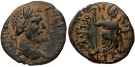 Pisidia, Antiocheia, Septimius Severus (193-211), AE (Bronze, 21,3 mm, 5,26 g). Obv: IMP [C S - EV PERP AVG], laureate head of Septimius Severus to ri...