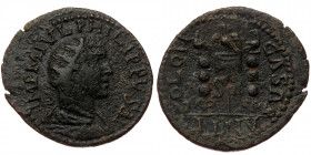 Pisidia, Antiocheia, Philip I Arab (244-249), AE (Bronze, 27,4 mm, 7,95 g). Obv: IMP M IVL PHILIPPVS A, radiate, draped and cuirassed bust right. 
Re...