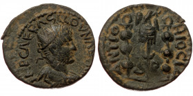 Pisidia, Antiocheia, Volusianus (251-253), AE (Bronze, 21,8 mm, 4,54 g). Obv: IMP CAE RASLLOVNAH[HI R], radiate, draped and cuirassed bust of Volusian...