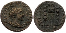 Pisidia, Antiocheia, Volusianus (251-253), AE (Bronze, 22,2 mm, 4,89 g). Obv: IMP C V IMP GALVSSIANO AVG, radiate, draped and cuirassed bust of Volusi...