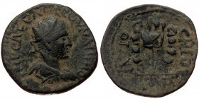 Pisidia, Antiocheia, Volusianus (251-253), AE (Bronze, 21,5 mm, 5,12 g). Obv: IMP CAE RASLLOVNAHHI R, radiate, draped and cuirassed bust of Volusianus...
