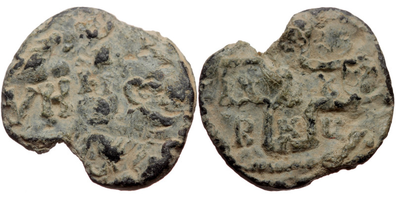 Byzantine seal (Lead, 22,1 mm, 6,20 g). Obv: Legend in lines (?). 
Rev: Legend ...