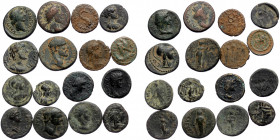 16 Roman Provincial coins (Bronze, 45,4g)