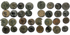 16 Roman Imperial amd Provincial coins (Bronze, 65,20g)