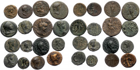 16 Roman Provincial coins (Bronze, 52,5g)