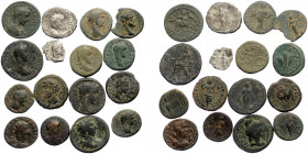 16 Roman Imperial and Provincial silver nad bronze coins (Bronze and silver, 90,6g)