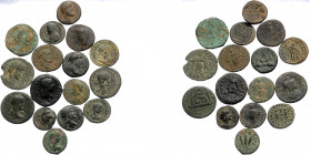 16 Roman Provincial coins (Bronze, 112,9g)