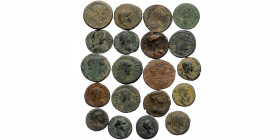 20 Roman Provincial coins (Bronze, 67,0g)