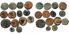 14 Roman Provincial coins (Bronze, 57,90g)