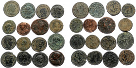 16 Roman Imperial coins (Bronze, 48,00g)
