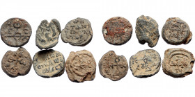 6 Byzantine lead seals (Lead, 72,70g)