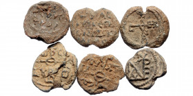 6 Byzantine lead seals (Lead, 74,90g)