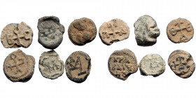 6 Byzantine lead seals (Lead, 36,70g)