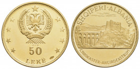 ALBANIA - Repubblica (1945-1991) - 50 Lek - 1970 - (AU g. 9,91) RRR Kr. 53.3 100 pezzi coniati - Proof - FDC