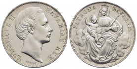 GERMANIA - BAVIERA - Ludwig II (1864-1886) - Tallero - 1865 - AG Kr. 481 Eccezionale - FDC