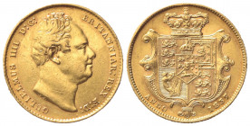 GRAN BRETAGNA. Guglielmo IV (1830-1837). Sovereign 1837. Au (22mm, 8.00g). SCBC 3829; KM 717. BB+