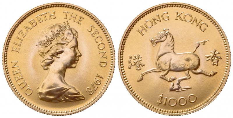 HONG KONG. Elisabetta II (1952-1997). 1000 Dollari 1978. Proof Au (28mm, 16.00g)...