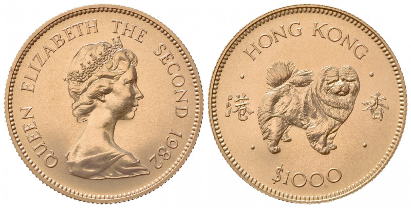 HONG KONG. Elisabetta II (1952-1997). 1000 Dollari 1982. Proof Au (28mm, 16.00g)...