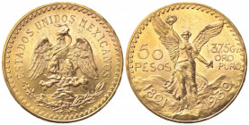 MESSICO. 50 Pesos 1930. Au (37mm, 41.78g). KM 481; Fr. 172. qSPL