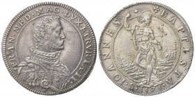 FIRENZE. Francesco I de' Medici (1574-1587). Piastra 1575. Ar (42mm, 32.38g). MIR 181/1. BB+