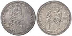 FIRENZE. Ferdinando I de' Medici (1587-1609). Piastra 1594. Ar (43.5mm, 32.65g). MIR 224/7. BB